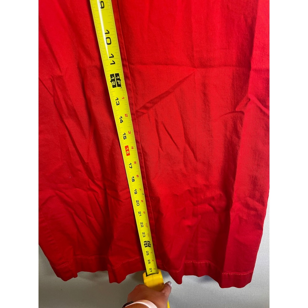 Ann Taylor LOFT Red Sailor Wide Leg Pants Decorative Buttons Petite 2P Womens - Picture 6 of 11